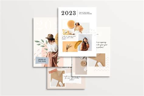 2023 Vision Board Templates — The Creative Template Shop