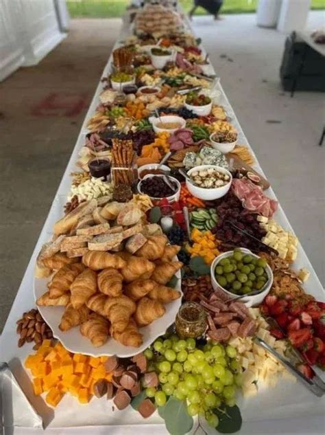 35 Stunningly Beautiful Wedding Grazing Table Ideas Catering Ideas Food Party Food