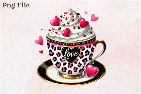 Valentine Hot Chocolate Clipart PNG Graphic By MK Graphics Creative Fabrica