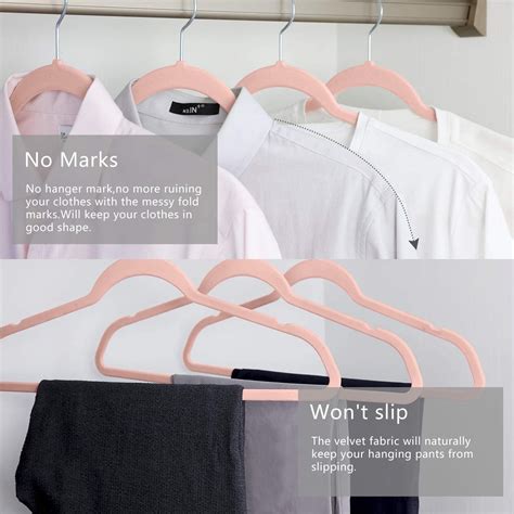 Premium Velvet Hangers (Pack of 50) Heavyduty - Non Slip - Velvet Suit ...