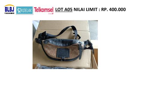 Lot 05 Tas Pria Merk Coach Koelak Sistem Lelang Terbesar Di Indonesia