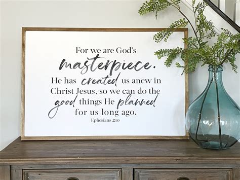 Bible Verse Printable Ephesians God S Masterpiece Bible Verse