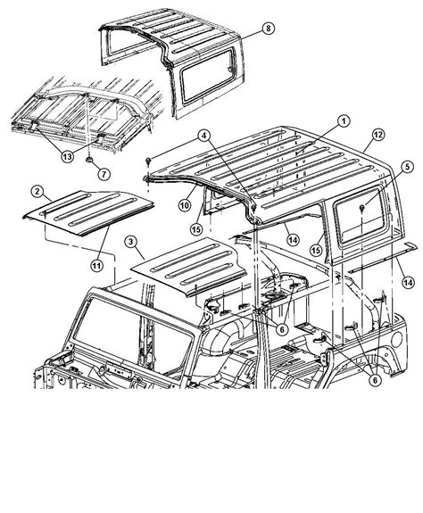 Jeep Wrangler Soft Top Diagram Jeep Wrangler W