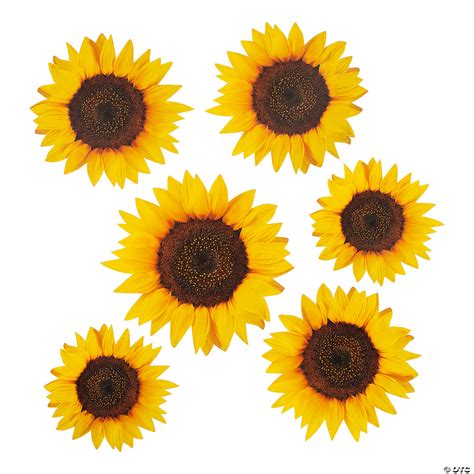 Sunflower Cutout Decorations - 6 Pc. | Oriental Trading