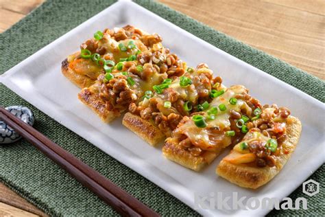 油揚げの納豆キムチチーズ焼きのレシピ・つくり方 キッコーマン ホームクッキング