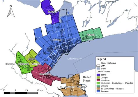 Map Of Extended Golden Horseshoe Download Scientific Diagram