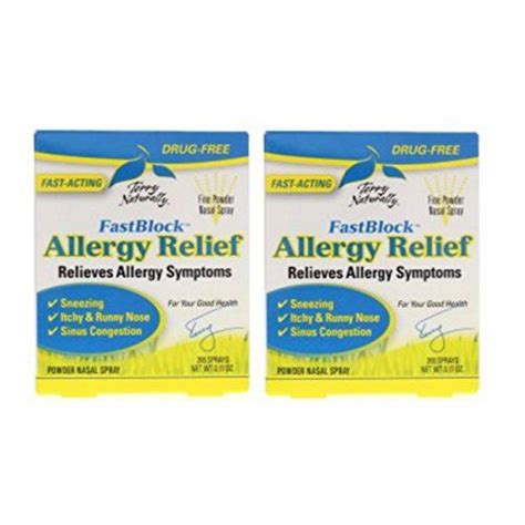 Terry NaturallyEuropharma Fast Block Allergy Relief 017 Oz 2 Pack