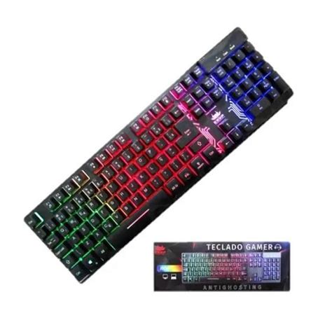 Teclado Gamer Semi Mec Nico Knup Rgb Anti Ghosting Multim Dia Usb