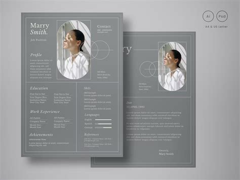 Free Simple Resume Layout by Design My CV on Dribbble