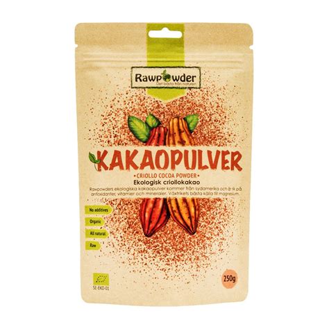 Kakaopulver Raw Criollo 250 g Skärva Ekobutik