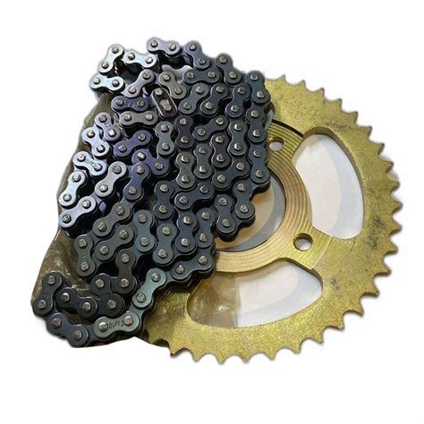 Mild Steel Bike Hero Splendor Motorcycle Chain Sprocket Kit At Best