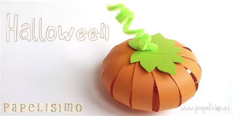 Calabaza De Papel Halloween Papelisimo