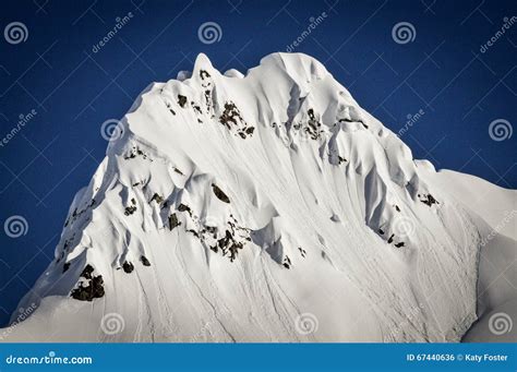 Steep Snow Covered Mountain Top Alaska Stock Photo Image Of Park
