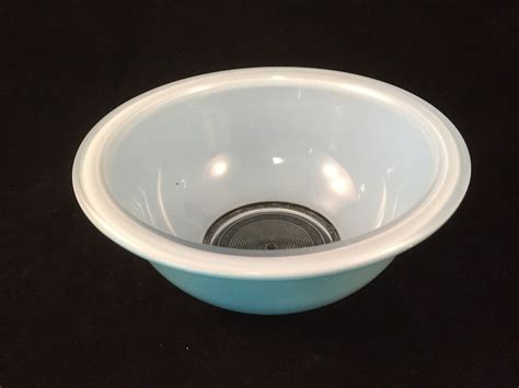 Pyrex Light Blue Clear Bottom Bowl 322 1 Liter Etsy