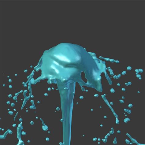 Splash Water 3d Model 14 Dae Fbx Obj Blend Free3d