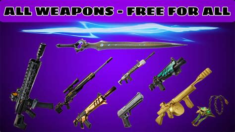 Ffa All Weapons By Nedjmo Fortnite Creative Map Code