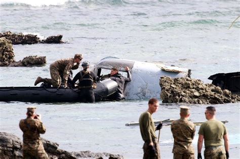 Two U S Marines Injured After Mv 22 Osprey Crash In Japan