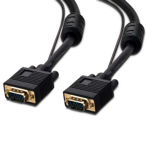 Liutian Vga Cable With Audio 35mm Aux Jack 50 Feet Hd15 Male To Male