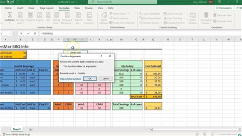 Tutorial How To Insert Current Date In Microsoft Excel Youtube