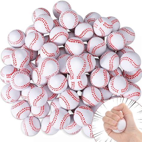 Amazon 72 Pieces Baseball Stress Balls 1 6 Inch Mini Foam