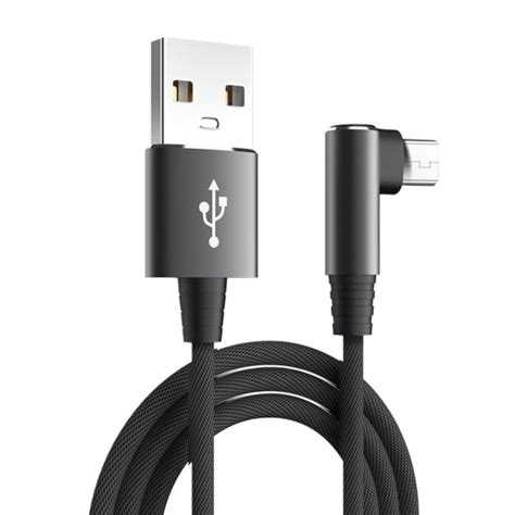 Yuanfenggia L Shape Fast Data Transmission Charger Cord Quick Charger Wire Right Angle Braided