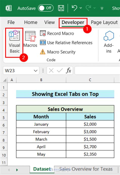 How To Put Excel Tabs On Top Of Worksheet 2 Easy Ways