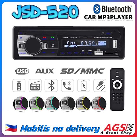 JSD 5200 Car Radio Autoradio Stereo Receiver FM Aux Input SD USB 12V