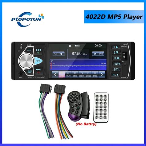 Ptopoyun Radio Con Bluetooth Para Coche Reproductor MP5 1DIN 4 1