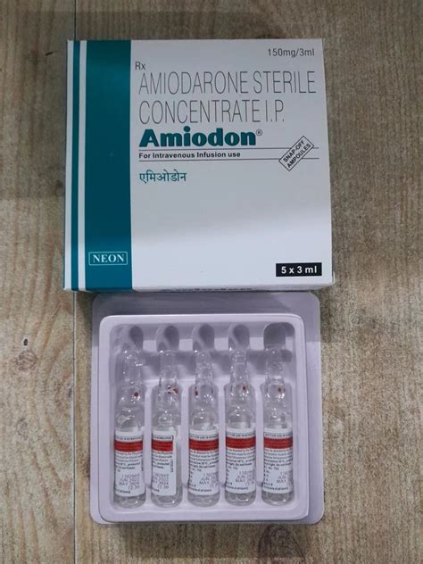 Mg Amiodon Amiodarones Sterile Concentrate Injection At Rs Box