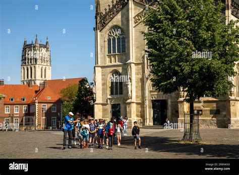 The Cathedral St Paul In The Background The Liebfrauen Ueberwasser