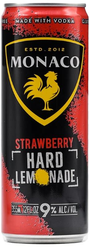 Monaco Strawberry Hard Lemonade 12oz Can Legacy Wine And Spirits