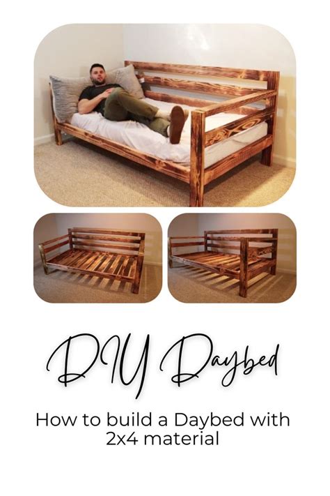 The Diy Daybed Is Made From Pallet Wood