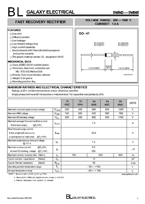 1n49424366118pdf Datasheet Download Ic On Line