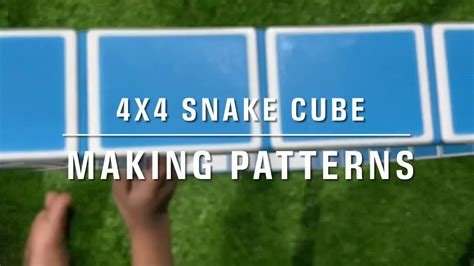 Video 83 Making Patterns Using 71 Faced 4x4 Snake Cube Youtube