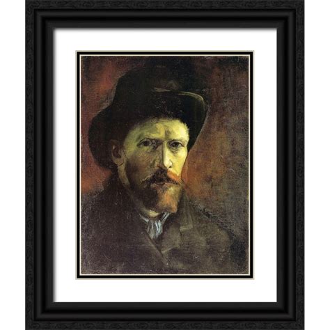 Van Gogh Vincent 12x14 Black Ornate Wood Framed With Double Matting