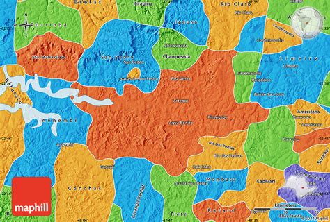 Political Map of Piracicaba