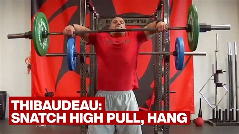 Snatch High Pull From Hang Youtube