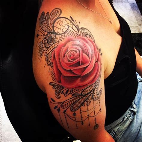 Lace Tattoo Tattoos Rose On Instagram Badass Tattoos Body Art Tattoos