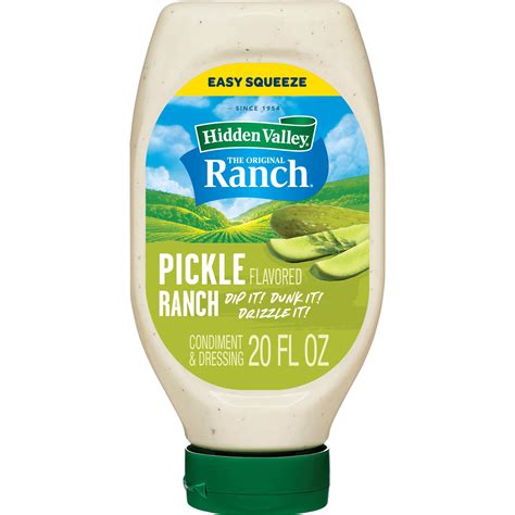 Hidden Valley Pickle Ranch Dipping Sauce Topping And Dressing 20 Fl Oz