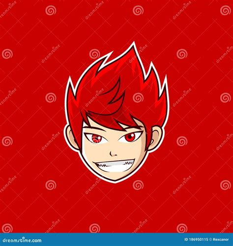 Cute Anime Boy Logo