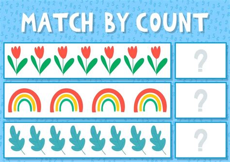 Premium Vector Kids Learning Number Material Educational Game For