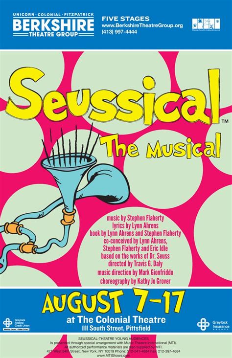 Seussical The Musical Theatre Group Theater Eric Idle Seussical