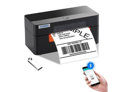 Vretti Bluetooth Thermal Label Printer 4x6 Shipping Label Printer For Shipping Packages