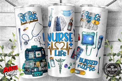 Oz Skinny Nurse Tumbler Wrap Png Graphic By Arte Digital Designs