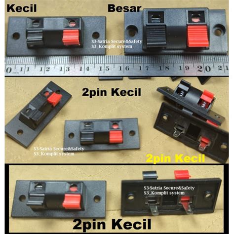 Jual Terminal Speaker Pin Kecil Jepit Kabel Pin Box Rakit Ampli