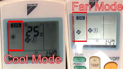 Daikin Air Conditioner Mode Symbols