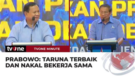 Cerita Prabowo Depan SBY Akui Pernah Jadi Taruna Nakal TvOne Minute