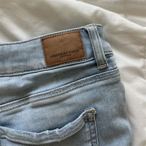 American Eagle Jean Shorts Stretchy And Comfy Depop