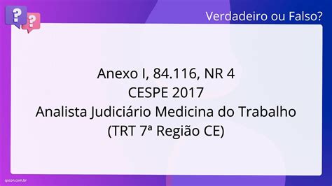 QScon Direito Anexo I 84 11 6 NR 4 CESPE 2017 Analista