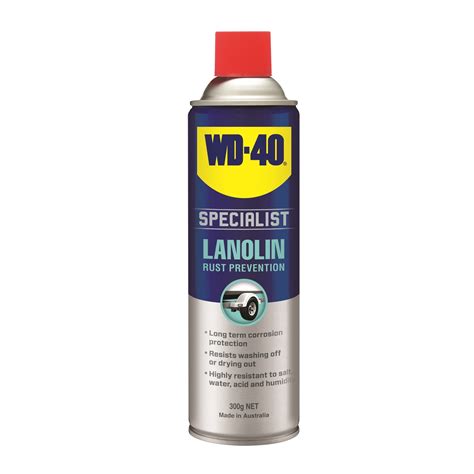 Wd 40 300g Specialist Rust Prevention Lanolin Bunnings Australia